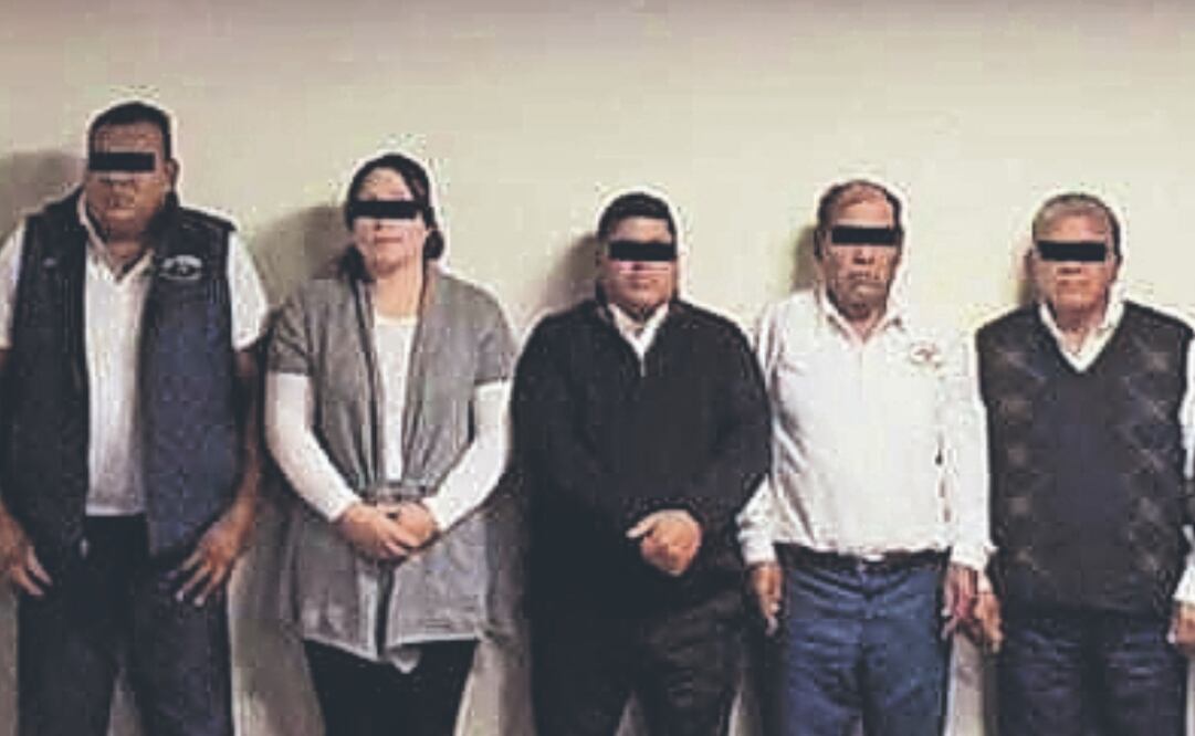 Ana María “N” y cinco taxistas fueron detenidos en Acambay.  Foto Especial