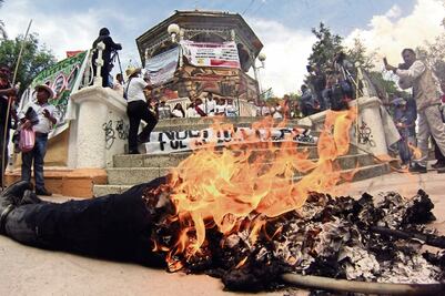 CNTE conmemora el conflicto con misa, marcha y concierto
