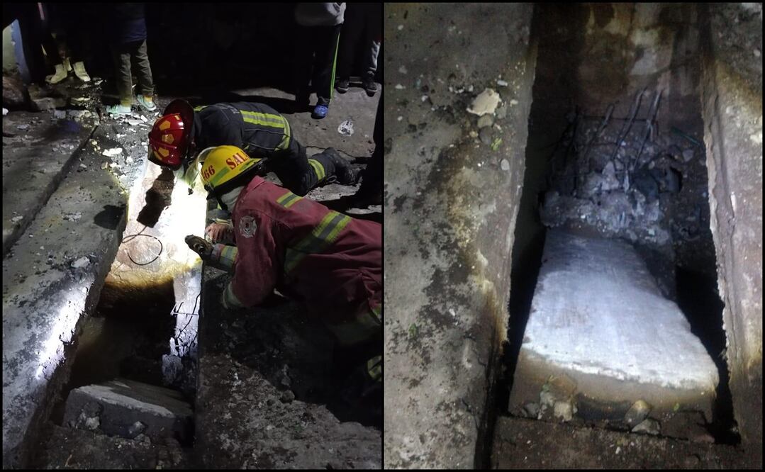 Presuntamente fue colocada una bolsa o maleta sobre una tapa de drenaje, misma que generó la explosión. Las autoridades ya investigan. Foto: Especial