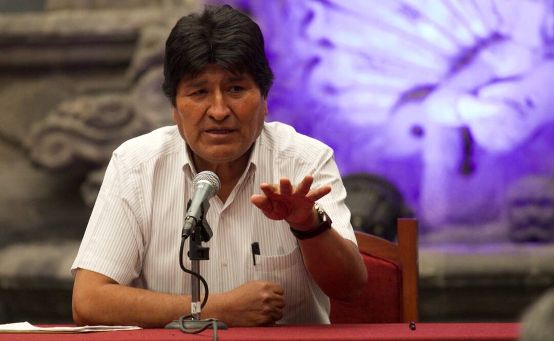 Evo Morales durante una conferencia en México tras recibir asilo político (Foto: Archivo / EL UNIVERSAL)