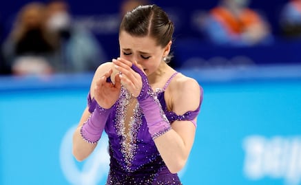 Kamlila Valieva y el llanto en su rutina que la encamina al oro en Beijing 2022