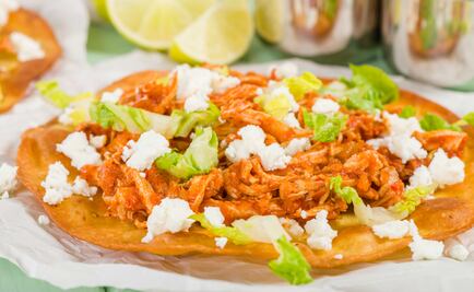 #RECETA Tostadas de machaca de camarón en 5 pasos