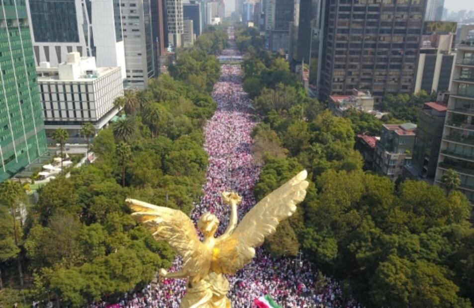 Así fue, minuto a minuto, la Marcha en defensa del INE 