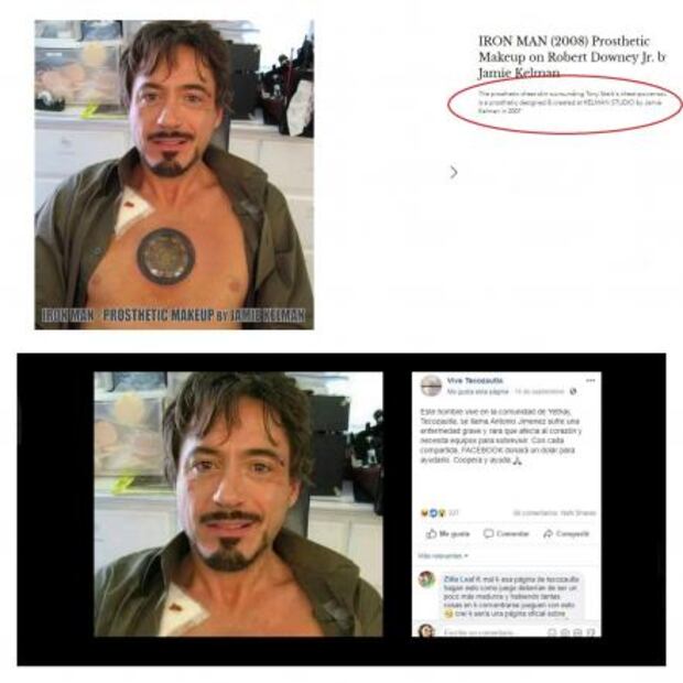 Las fotos de celebridades presentadas como peligrosos migrantes