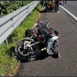 Tres Marías: "Dana no te duermas", pide motociclista a acompañante en la México-Cuernavaca