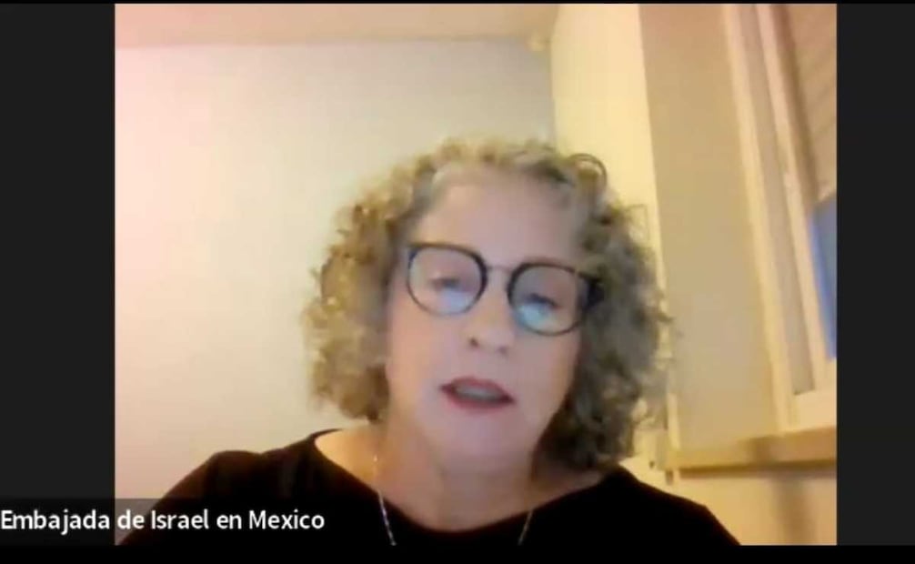 Einat Kranz Neiger, embajadora de Israel en México. Foto: Captura de pantalla.