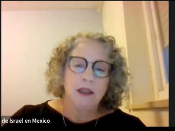 "¡Tengo que irme al refugio!"; alarma antimisiles interrumpe conferencia de embajadora de Israel en México