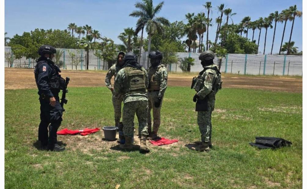 Realizan tercera revisión en penal de Culiacán tras balacera el 21 de mayo (28/05/2025). Foto: Especial