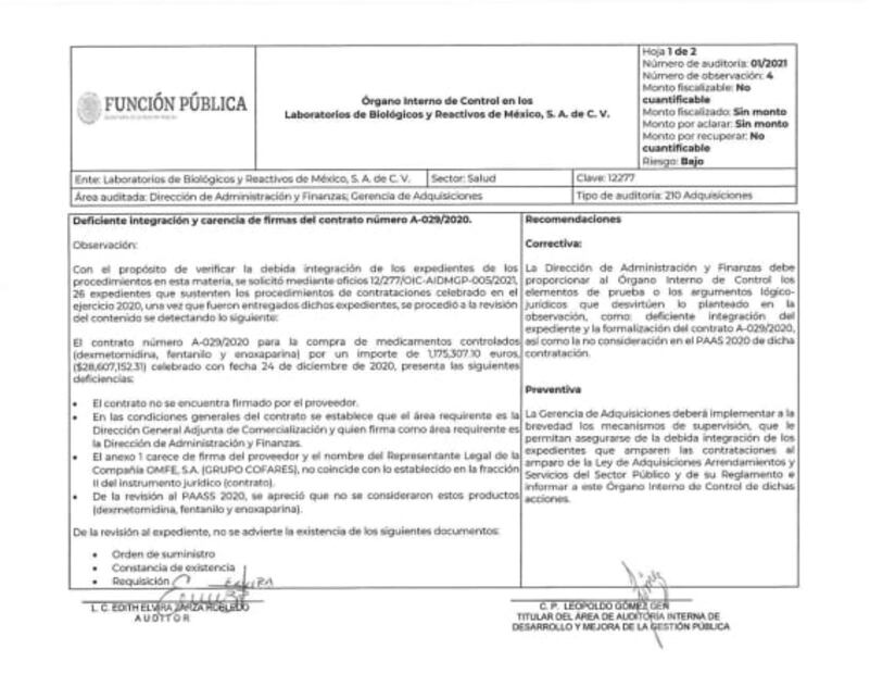 Hallan anomalías en compra de medicamentos