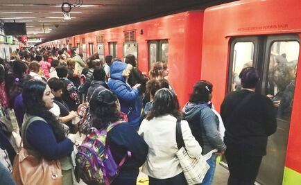 Usuarios reportan fallas en 6 líneas del Metro