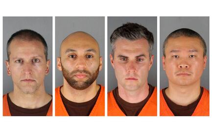 Jurado de EU imputa a cuatro expolicías de violar derechos de George Floyd