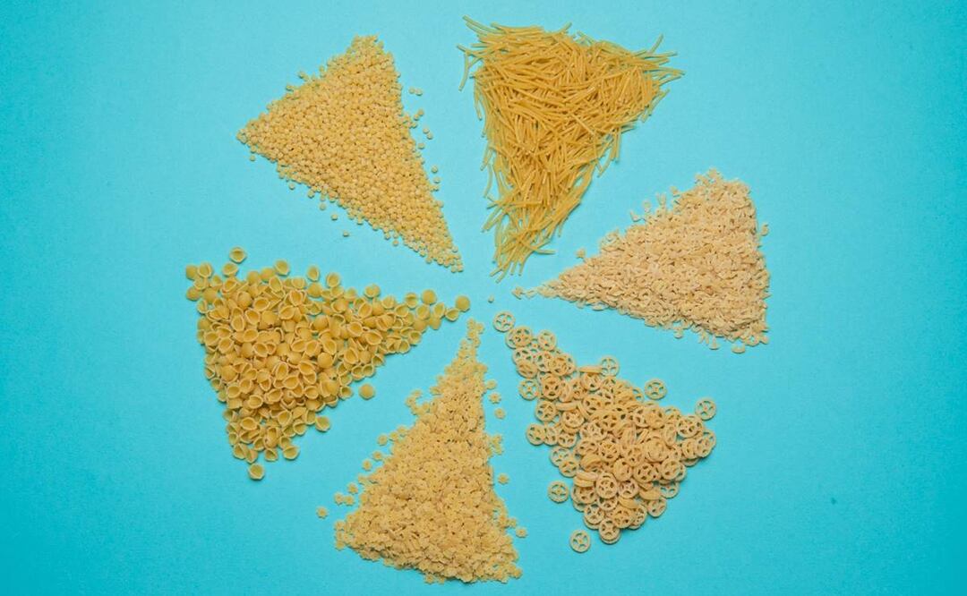 Tipos de pasta corta. Foto: Edgar Silva Fuentes / El Universal