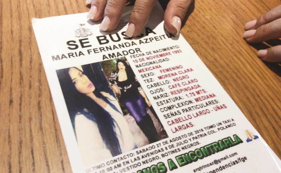 La desaparición de María Fernanda Azpeitia Amador es una de las historias que registran denuncia, lo que sucede en uno de cada tres casos en Jalisco. (ESPECIAL)