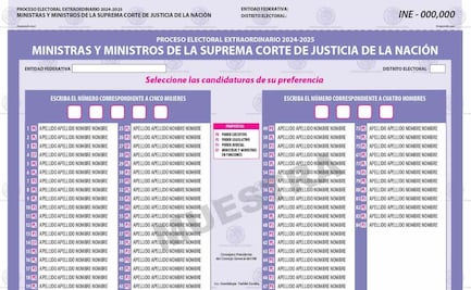 INE aprueba 4 diseños de boletas para elección del Poder Judicial; pendientes las de jueces y magistrados