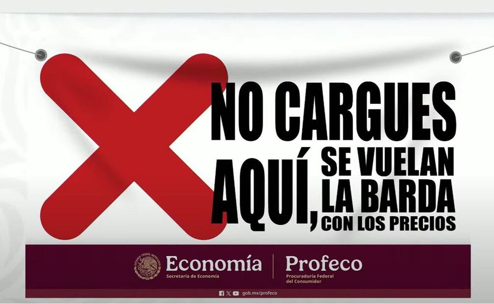 Profeco pondrá avisos "No cargues aquí, se vuelan la barda con los precios", para evitar robos en precios de gasolina. Foto: Captura de pantalla