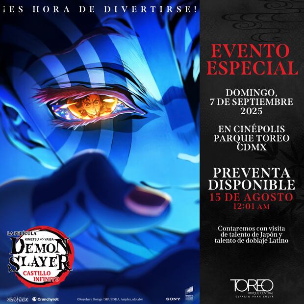 “Demon Slayer: El Castillo Infinito” tendrá una función especial para fans. Foto: @SonyPicturesMX (X)