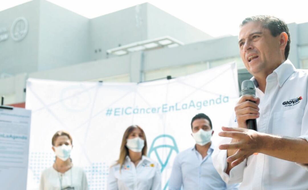 Candidato por la alianza PAN, PRI y PRD, Giovani Gutiérrez. Foto: Especial