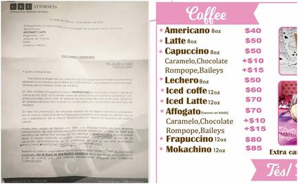 Abogados de Starbucks piden a cafetería local retirar palabra “frapuccino”