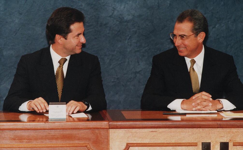 Esteban Moctezuma Barragán y Ernesto Zedillo Ponce de León. Foto: Archivo/ EL UNIVERSAL