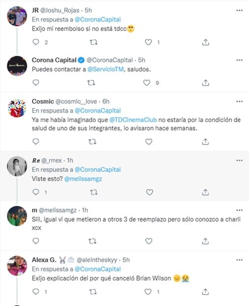 Corona Capital anuncia cambios en su cartel y fans se quejan en redes