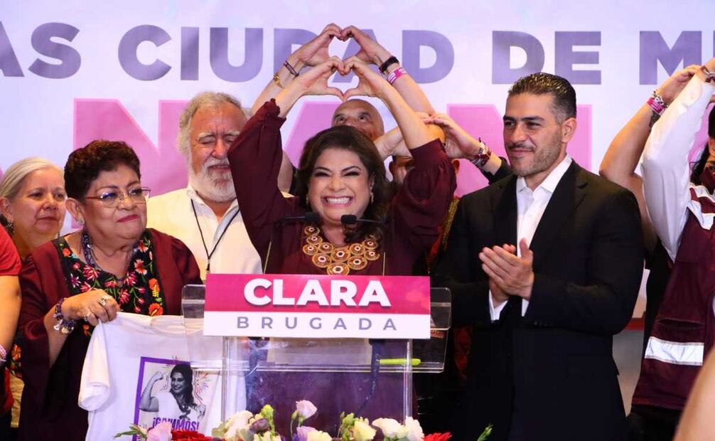 Clara Brugada candidata de la coalición "Sigamos Haciendo Historia". Foto: Especial