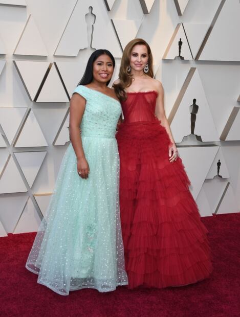 Yalitza Aparicio triunfa con un vestido color menta en los Oscars 2019