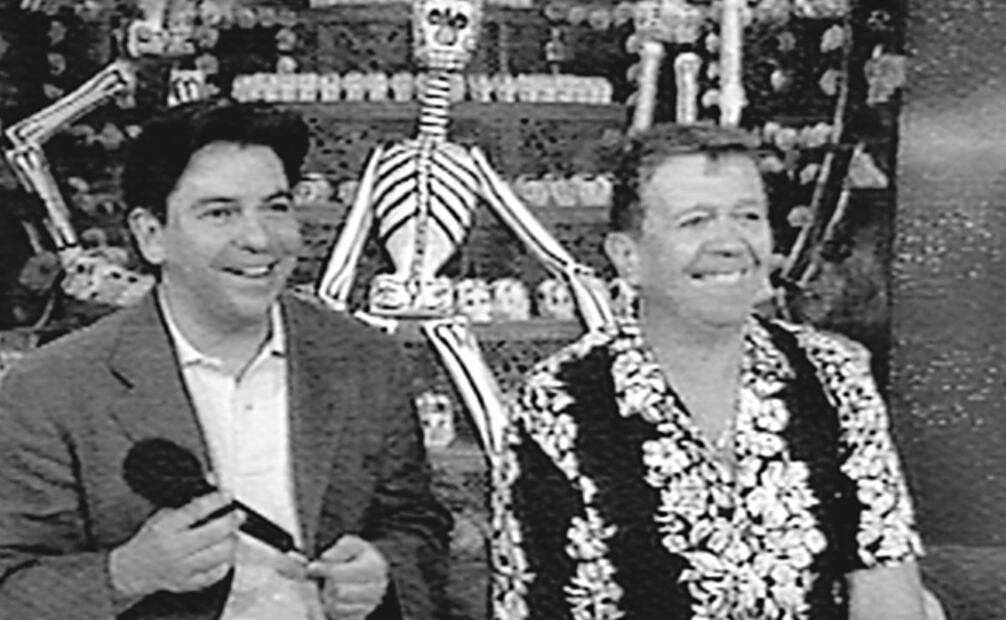 El locutor Jorge Alberto Aguilera y  Xavier López Chabelo. Foto:Archivo EL UNIVERSAL.