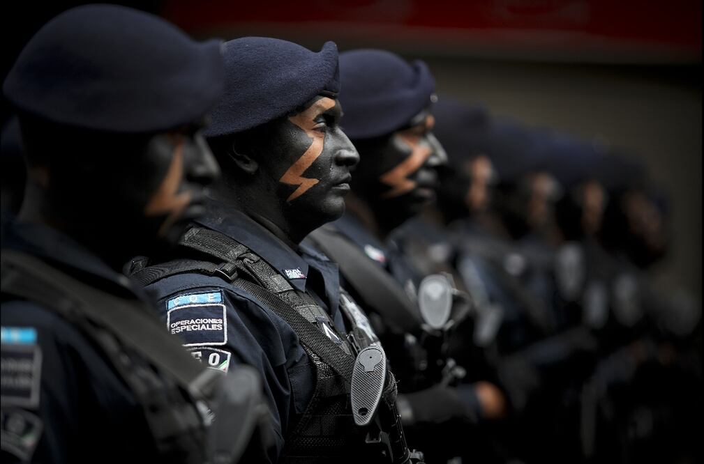 Members of the Federal Police during a Military Parade – Jair Cabrera/EL UNIVERSAL