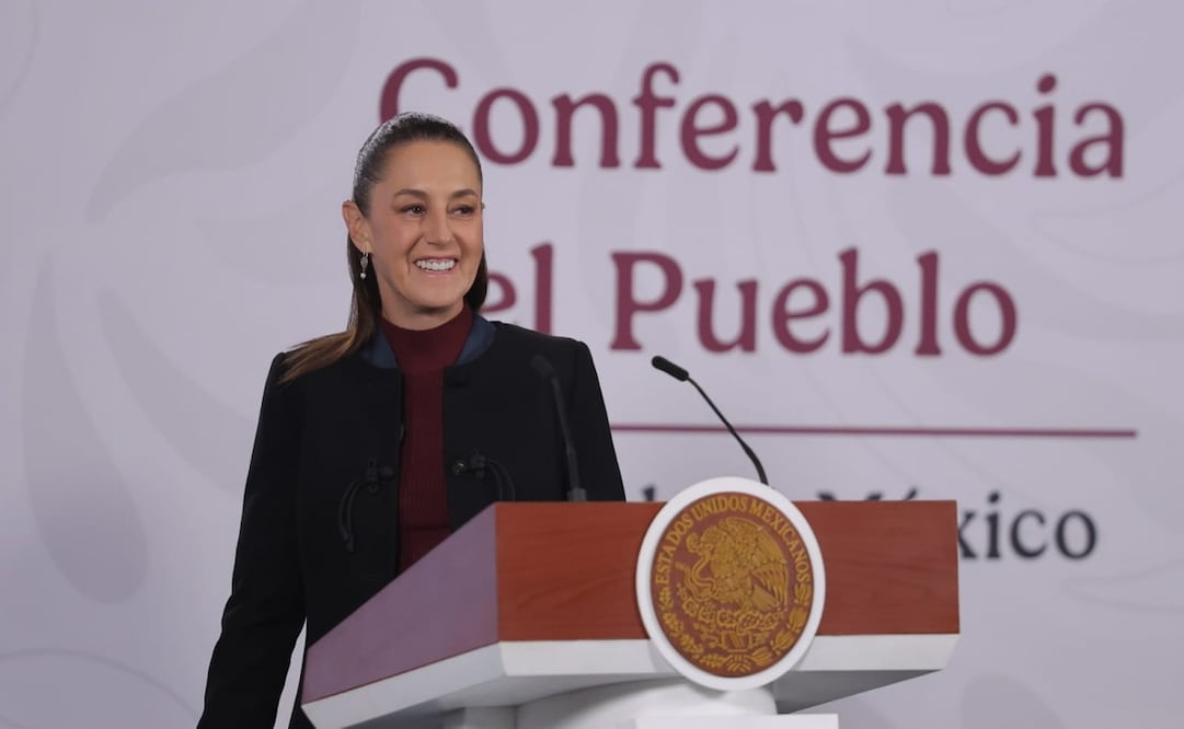 Claudia Sheinbaum en su conferencia matutina del 19 de diciembre de 2025. Foto: Gabriel Pano/EL UNIVERSAL