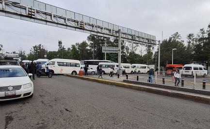 Video: Transportistas cierran Mexipuerto Cuatro Caminos en Naucalpan; buscan recuperar administración de una ruta