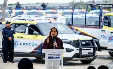 Refuerzan vigilancia en Cancún, Quintana Roo; entregan 70 nuevas unidades de seguridad
