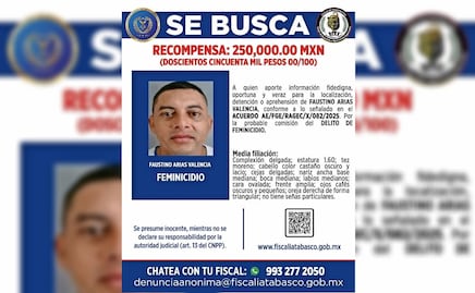 Fiscalía estatal pone precio a la cabeza de 22 generadores de violencia de Tabasco