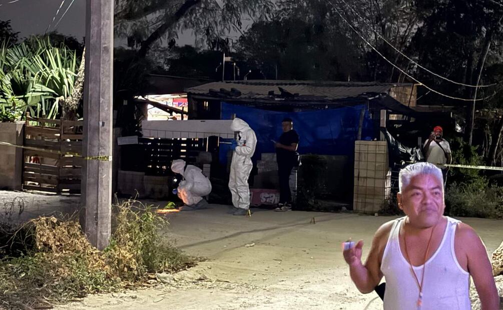 Balean vivienda de periodista “Neza” en Cancún, Quintana Roo (28/03/2025). Foto: Especial