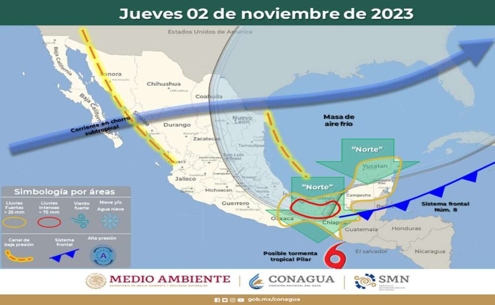 Clima 2 de noviembre 2023