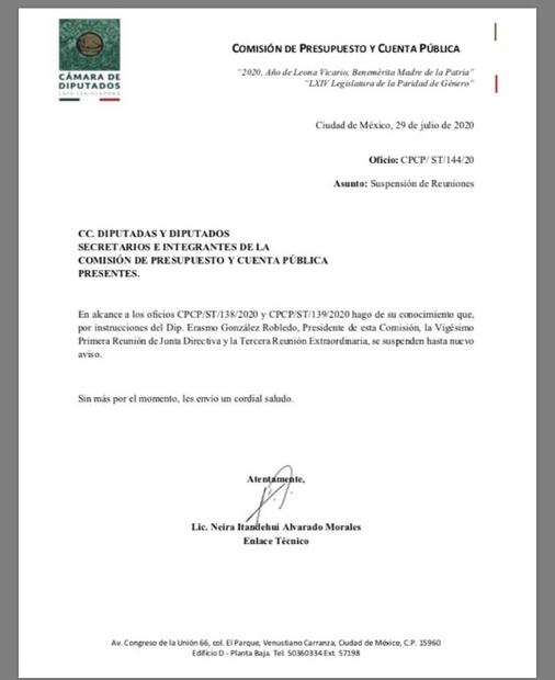 Diputados cancelan sesión en la que desaparecerían 5 fideicomisos; acusan que buscan que sean más