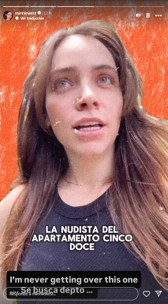 Minnie West y el video donde narra el penoso incidente que vivió.
Foto: Instagram