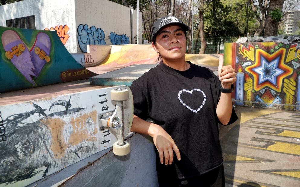 Itzel Granados es una de las “skate girls” más fuertes en México. Foto: Carlos Mejía/EL UNIVERSAL