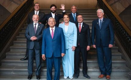 AMLO come en Palacio Nacional con sus homólogos de Brasil, Cuba, Chile, Honduras y Colombia