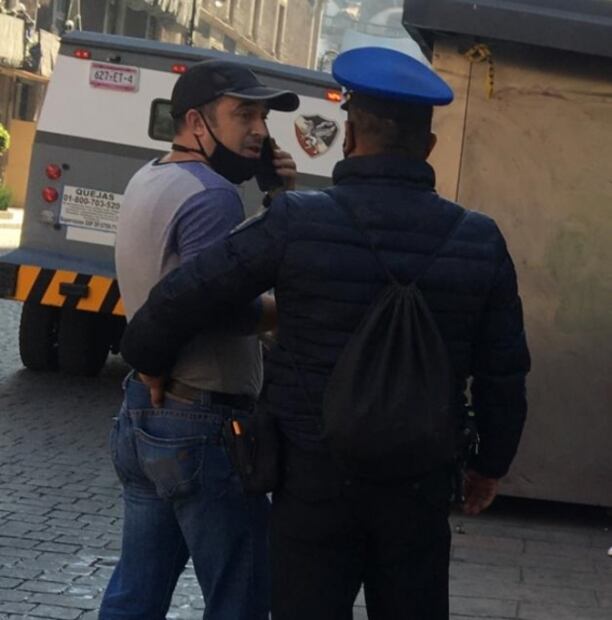 Detienen a hombre que enfurece por rodaje de Iñárritu en el centro histórico de la CDMX