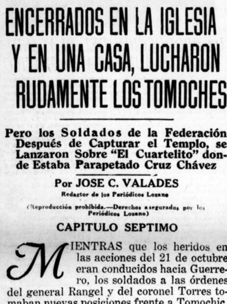 Nota sobre la Rebelión de Tomóchic. Foto: ESPECIAL/Cortesía Heidi Ramírez Cisneros.