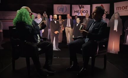 Brozo y Loret brindan con "cervezas morales" dentro de la cabeza de AMLO