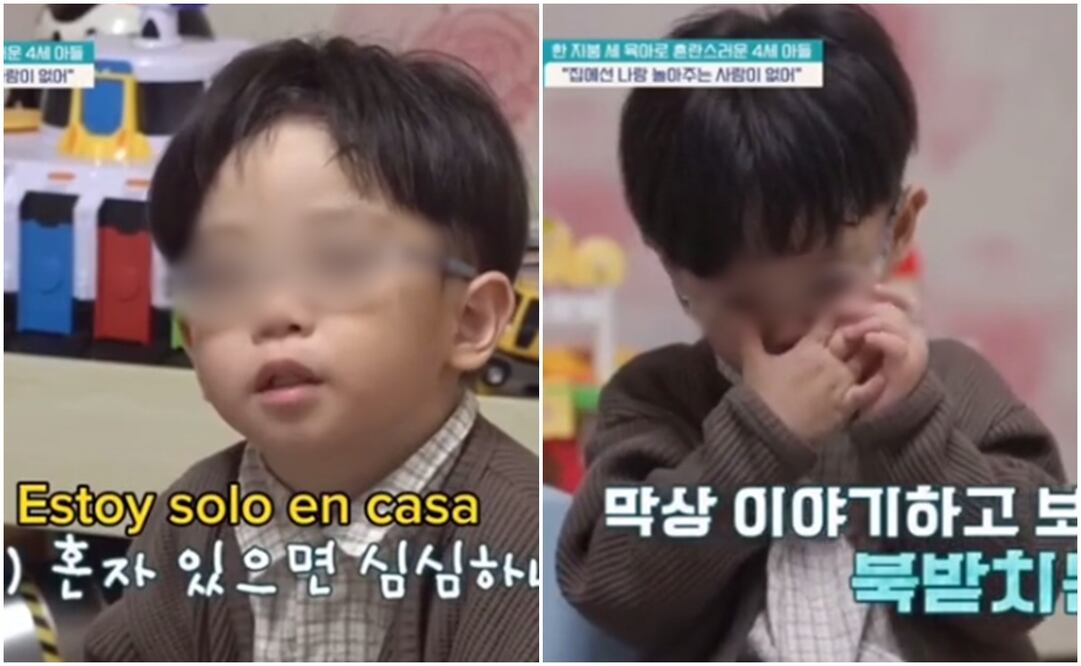 Niño coreano conmueve las redes sociales. Foto: Captura de video
