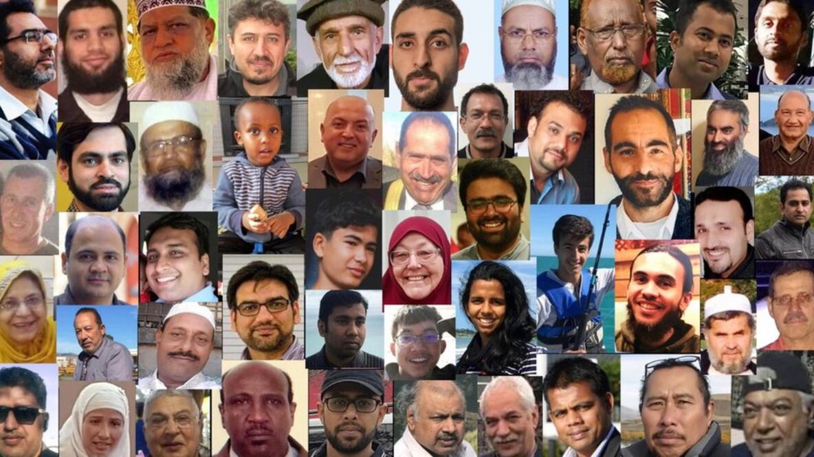 Las víctimas de la masacre de Christchurch (Foto: BBC)