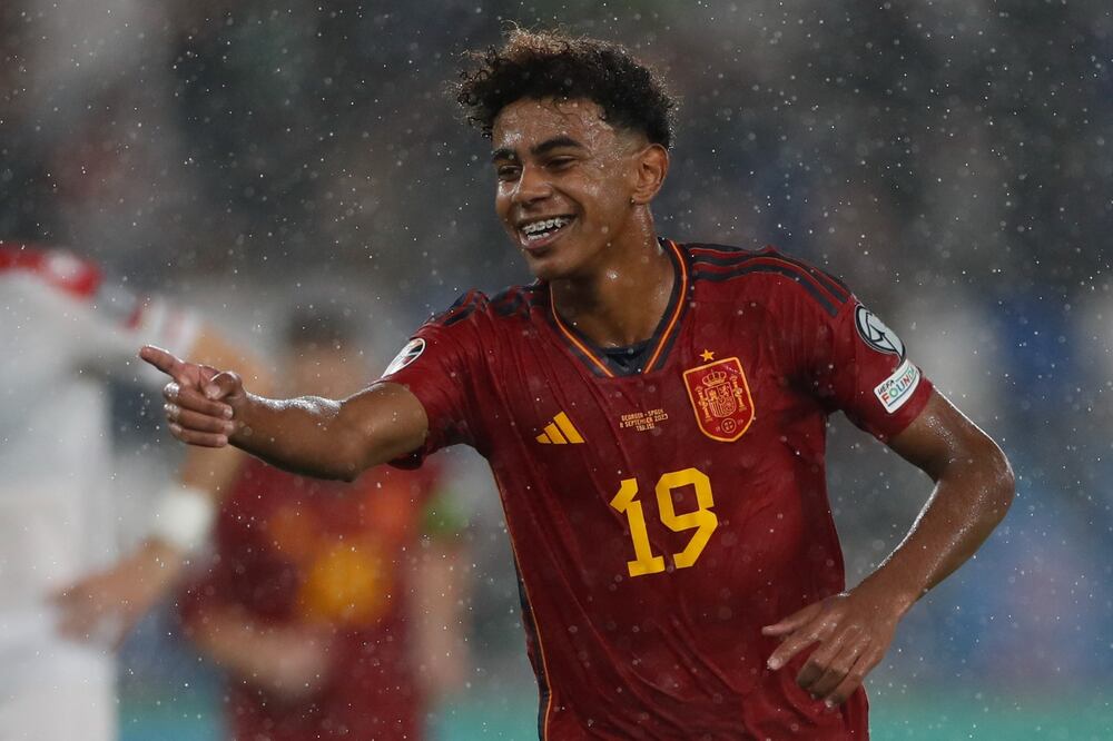 Lamine Yamal convirtió su primer gol con la Selección Mayor de España / Foto: Selección Española de Futbol