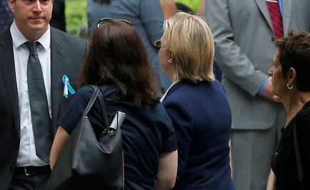 Hillary Clinton abandona ceremonia del 11-S por malestar físico