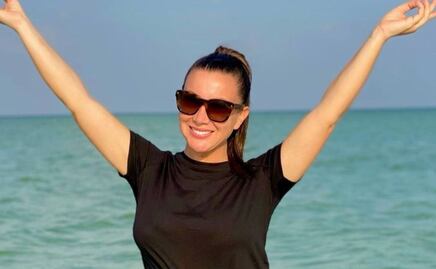 Mariazel se llevó todas las miradas desde una playa privada de Qatar