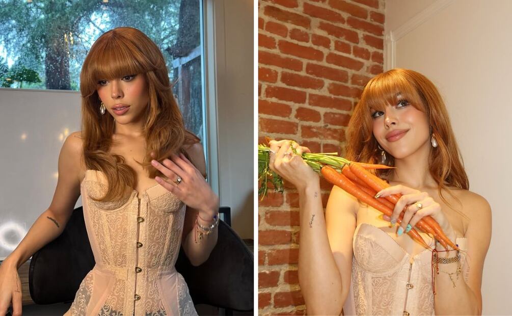 Danna luce un lindo estilo de flequillo. Foto: Instagram @danna