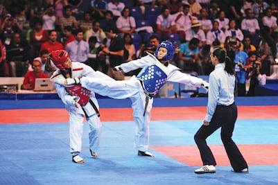 Tres mexicanos a test de taekwondo