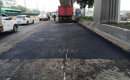 Reparan enorme bache que dejó inundación en Periférico Norte