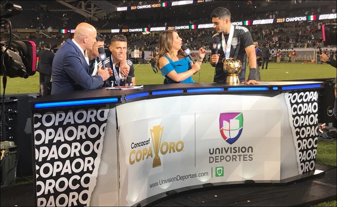 Cobertura de Univision Deportes. Foto: Twitter